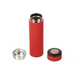 Вакуумный термос "Vacuum Flask C1", soft touch, 420мл, красный, фото 3