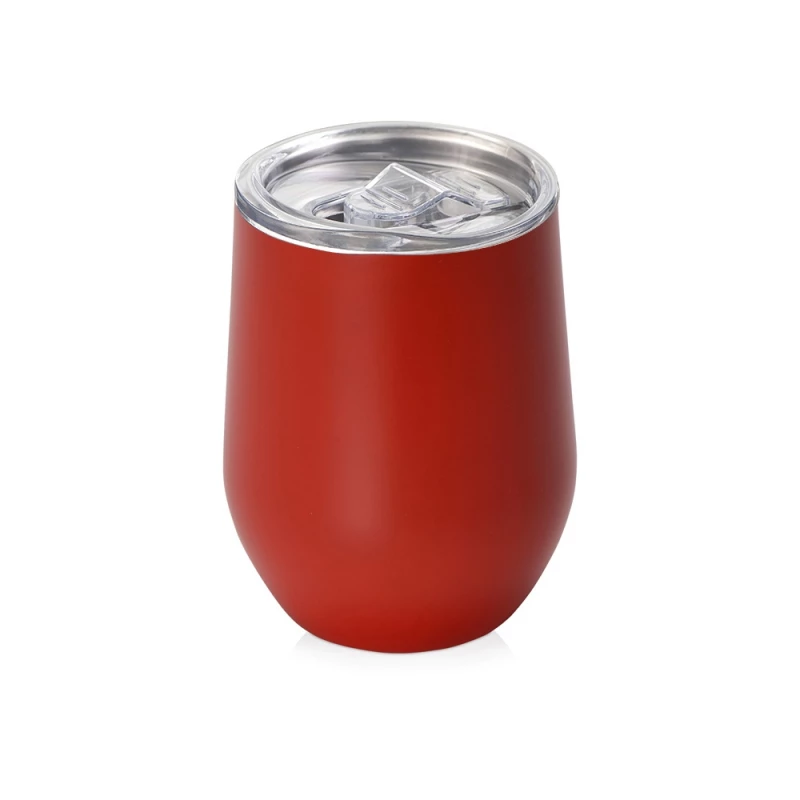 Вакуумная термокружка "Sense", непротекаемая крышка, крафтовая упаковка, красный, фото 3