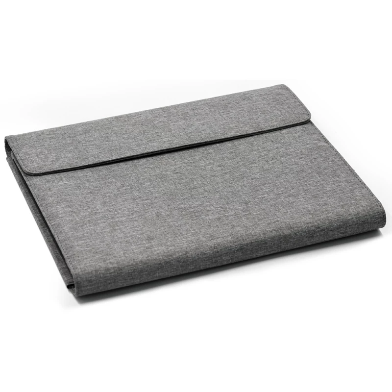 Портфолио А4 из RPET с отделением для ноутбука "NotyFolio Eco", 20 л FSC бумаги, серый, фото 3