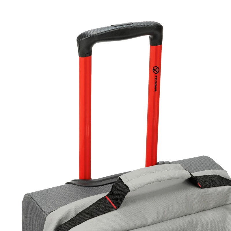 Сумка на колесах TORBER РИТМ, серый, полиэстер 900D с PU покрытием, 49 x 35,5 x 26 см, 35 л, фото 7