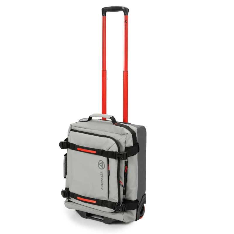 Сумка на колесах TORBER РИТМ, серый, полиэстер 900D с PU покрытием, 49 x 35,5 x 26 см, 35 л, фото 3