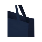 Madras эко- сумка с ластовицей из переработанного хлопка, сертифицированного согласно GRS, плотностью 140 г/м² - Темно - синий, фото 5