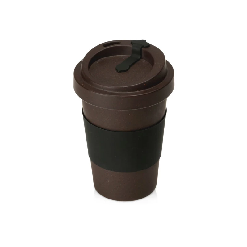 Стакан из кофе с силиконовой манжетой «Latte», коричневый, фото 3