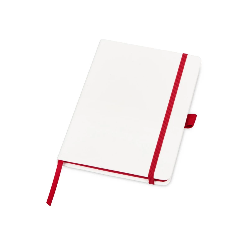 Блокнот "ColorNote White", твердая обложка A5, 80 листов, белый с красным, фото 3