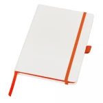 Блокнот "ColorNote White", твердая обложка A5, 80 листов, белый и оранжевый, фото 3