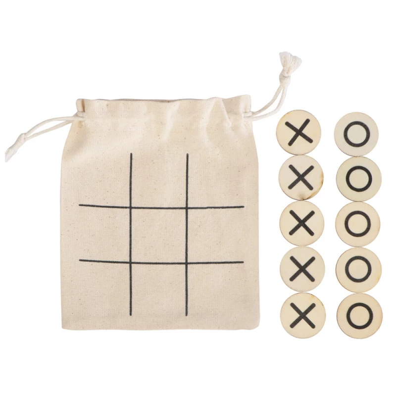 Деревянные крестики нолики в мешочке "XO", фото 4