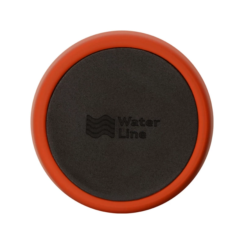 Вакуумная термокружка с кнопкой Streamline, Waterline, soft-touch, тубус, красный, фото 9