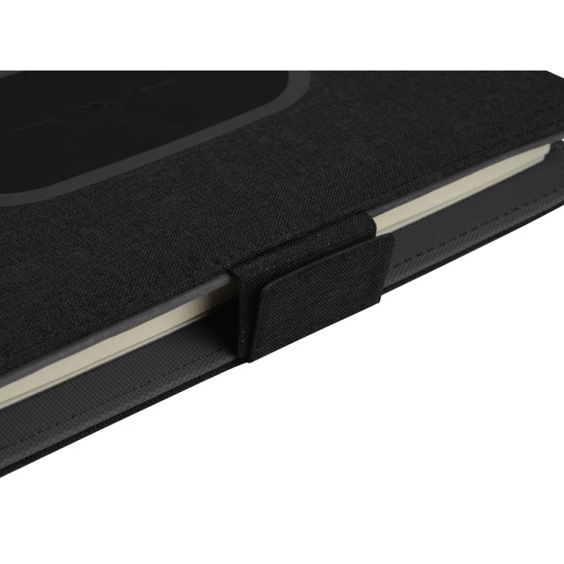 Органайзер с беспроводной зарядкой 5000 mAh "Powernote", темно-серый, фото 9