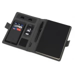 Органайзер с беспроводной зарядкой 5000 mAh "Powernote", темно-серый, фото 4