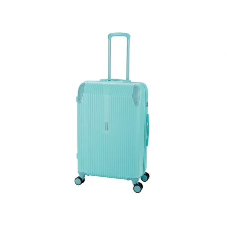 Чемодан TORBER В Отпуск, бирюзовый, ABS-пластик, 48 х 29,5 х 72 см, 80 л, 3,4 кг