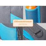 Изотермическая сумка-холодильник "Breeze New" для ланч-бокса, серый/голубой, фото 7