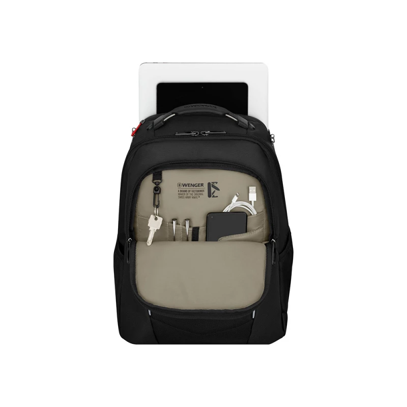 Рюкзак WENGER ALTAIR 15.6", черный, переработанный ПЭТ/Полиэстер, 32х21х44 см, 22 л., фото 5