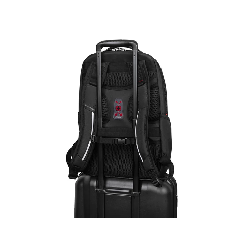 Рюкзак WENGER Cosmic 17", чёрный, переработанный ПЭТ/ПВХ/полиэстер, 34 x 23 x 49 см, 30 л, фото 8