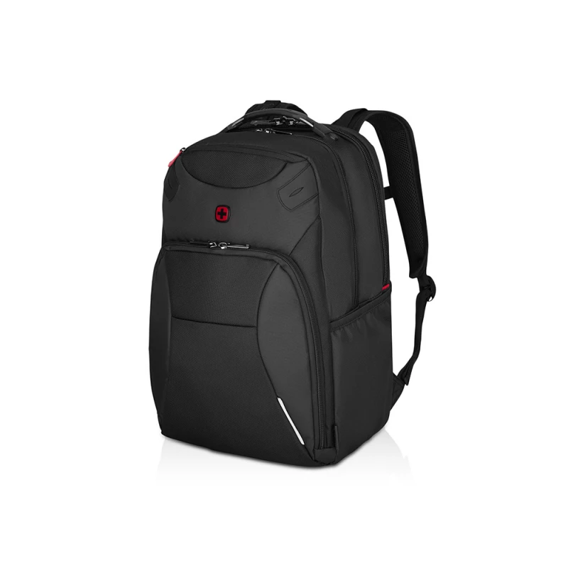 Рюкзак WENGER Cosmic 17", чёрный, переработанный ПЭТ/ПВХ/полиэстер, 34 x 23 x 49 см, 30 л