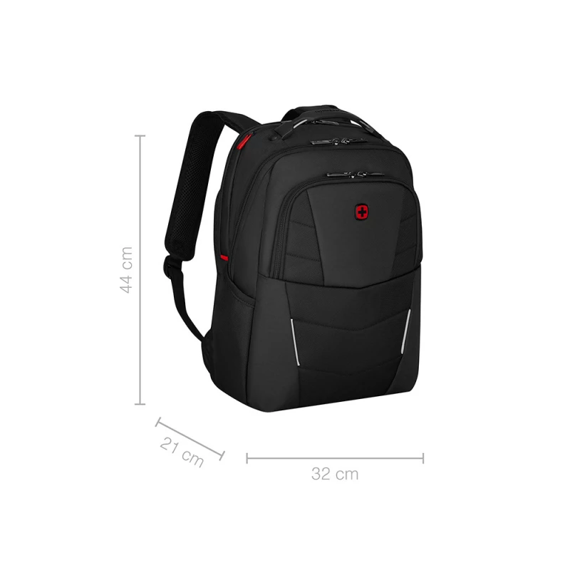 Рюкзак WENGER ALTAIR 15.6", черный, переработанный ПЭТ/Полиэстер, 32х21х44 см, 22 л., фото 10