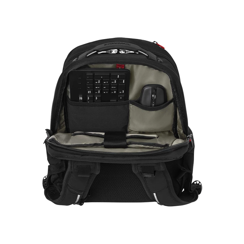 Рюкзак WENGER Cosmic 17", чёрный, переработанный ПЭТ/ПВХ/полиэстер, 34 x 23 x 49 см, 30 л, фото 7