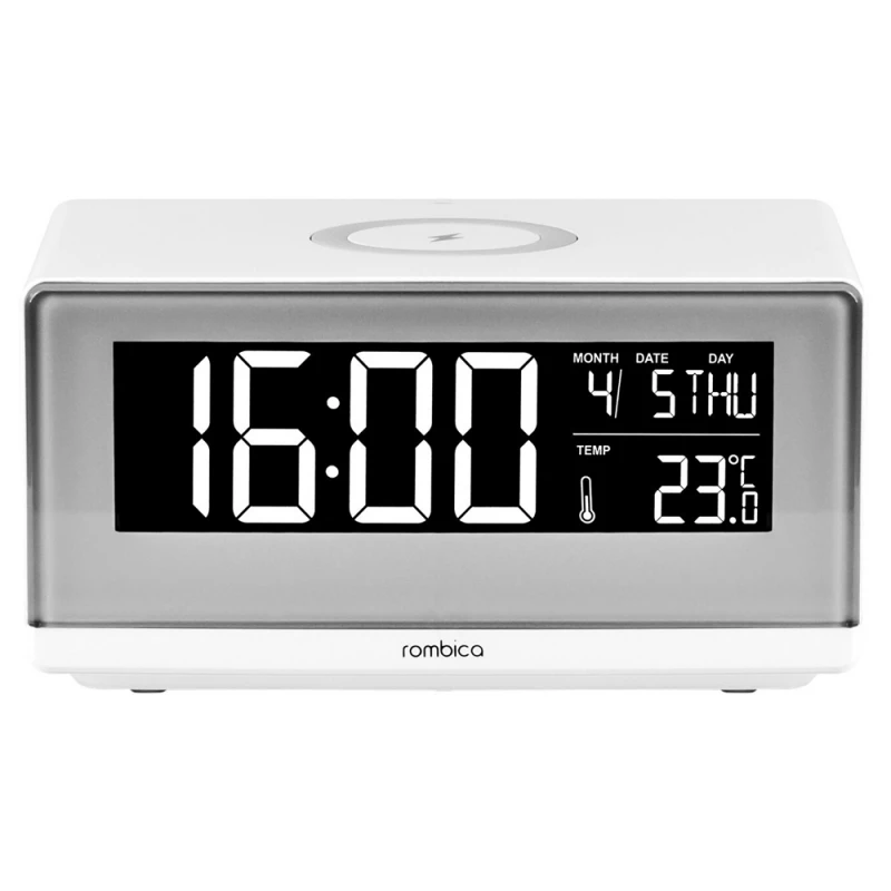 Часы с беспроводным зарядным устройством Rombica Timebox 2, белый (Р), фото 3