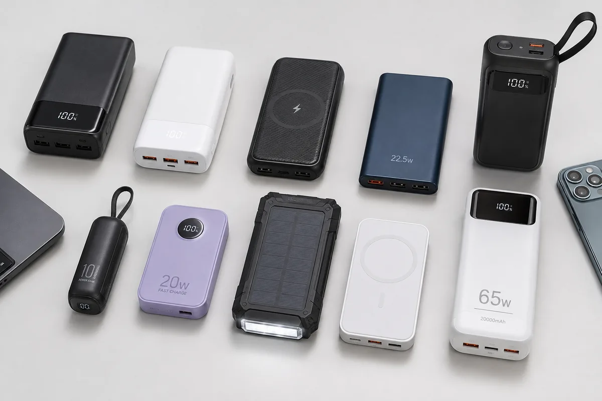 разные виды power bank из Китая