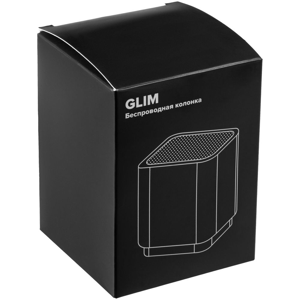 Беспроводная колонка с подсветкой гравировки Glim, белая_7