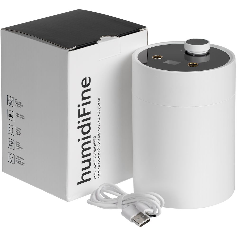 Переносной увлажнитель-ароматизатор humidiFine, белый_8