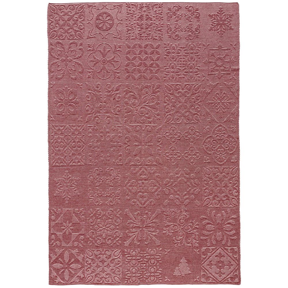 Плед Ornamental, бордовый_1