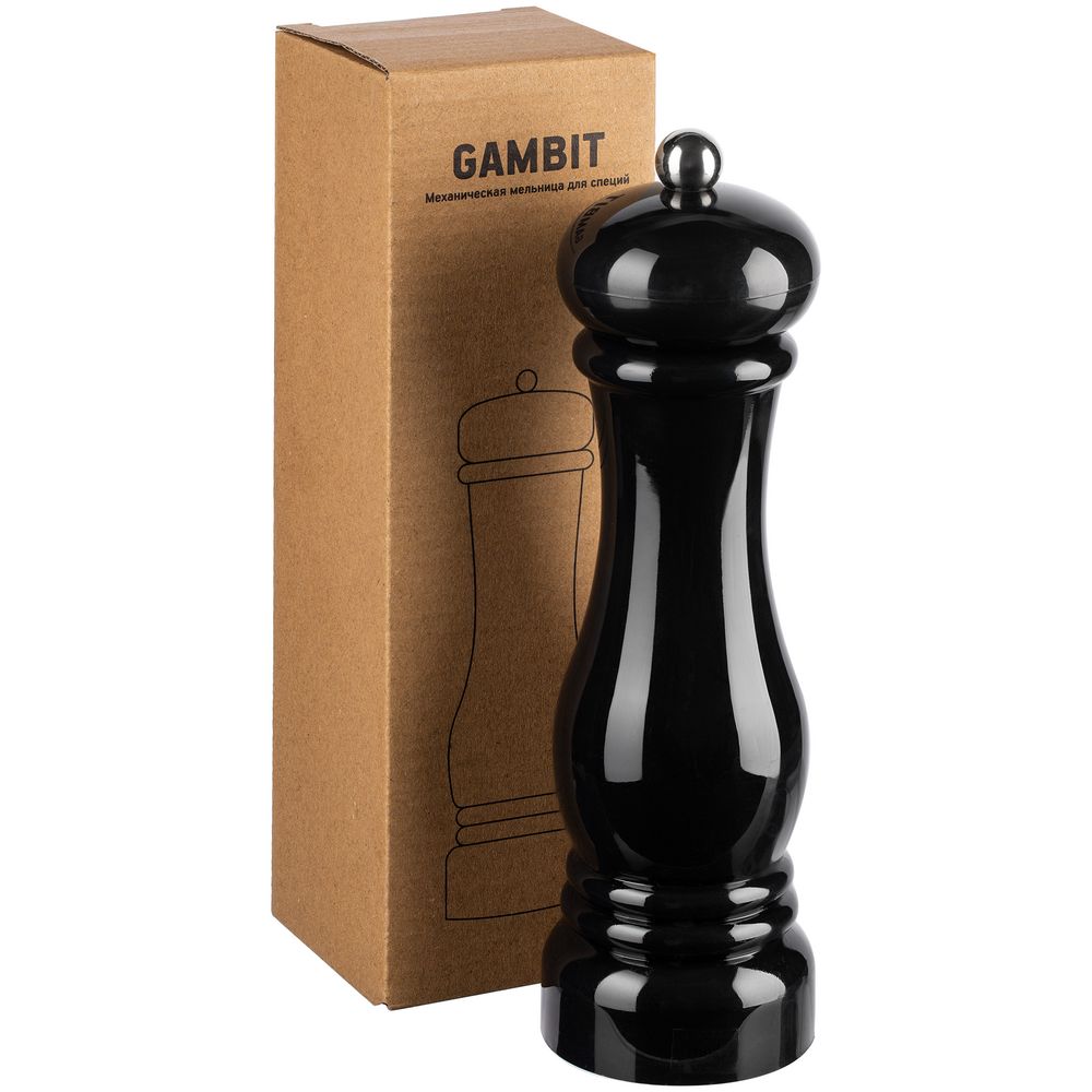 Механическая мельница для специй Gambit, черная_4