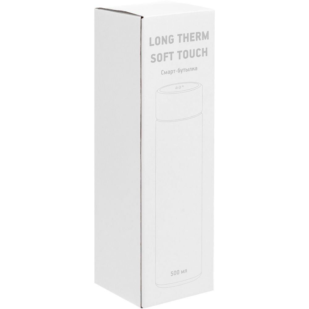 Смарт-бутылка с заменяемой батарейкой Long Therm Soft Touch, черная_8