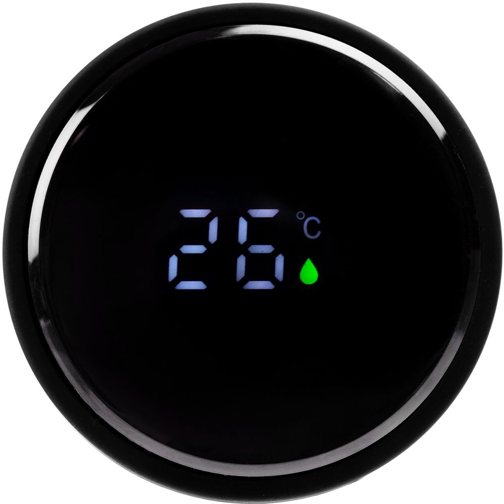 Смарт-бутылка с заменяемой батарейкой Long Therm Soft Touch, черная_4