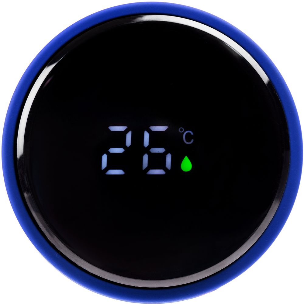 Смарт-бутылка с заменяемой батарейкой Long Therm Soft Touch, синяя_4