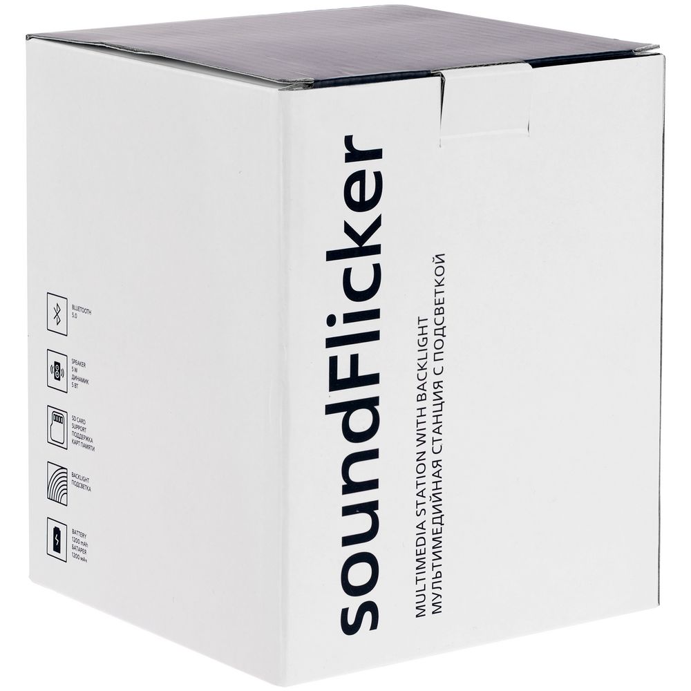 Беспроводная колонка с подсветкой soundFlicker, черная_5