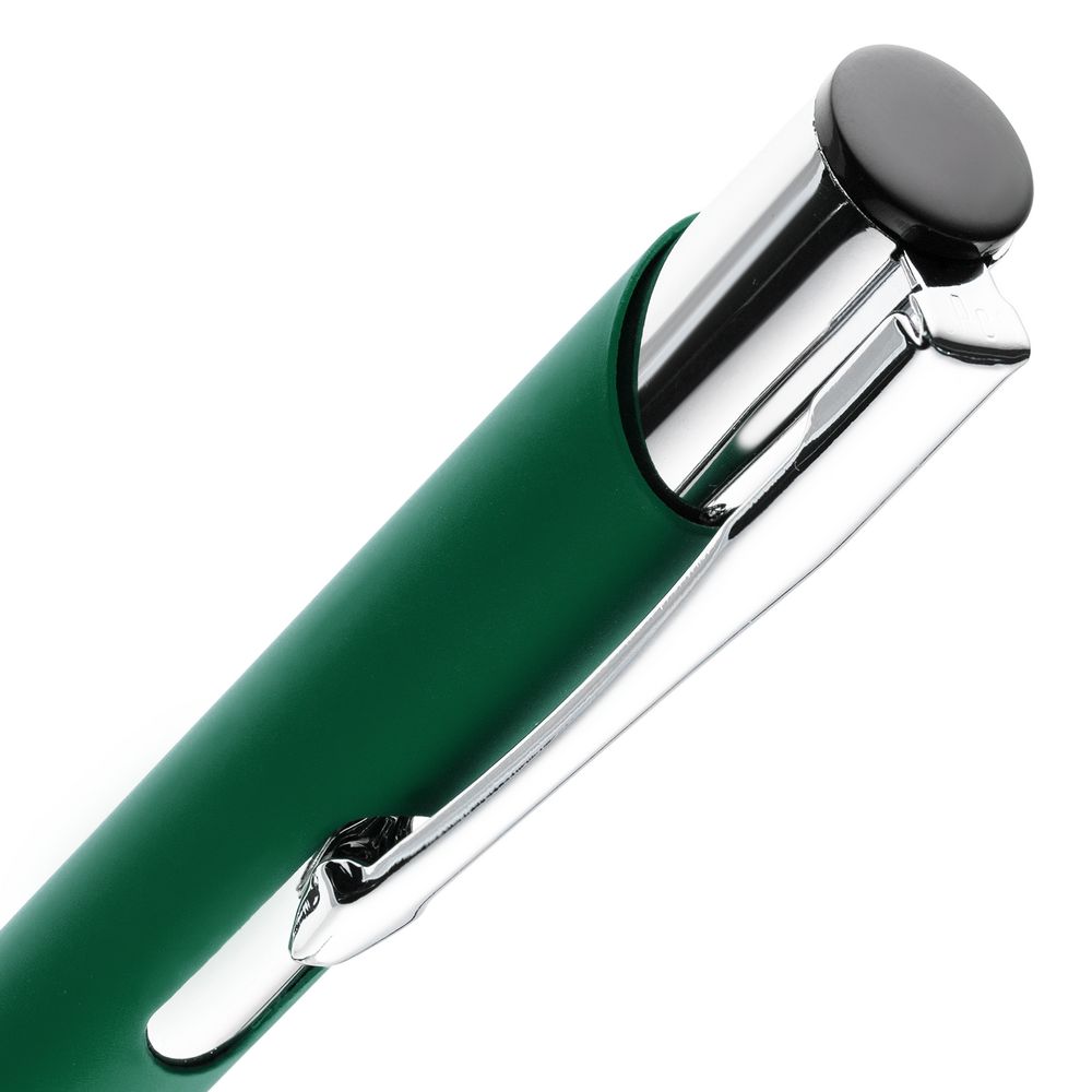 Ручка шариковая Keskus Soft Touch, зеленая_2