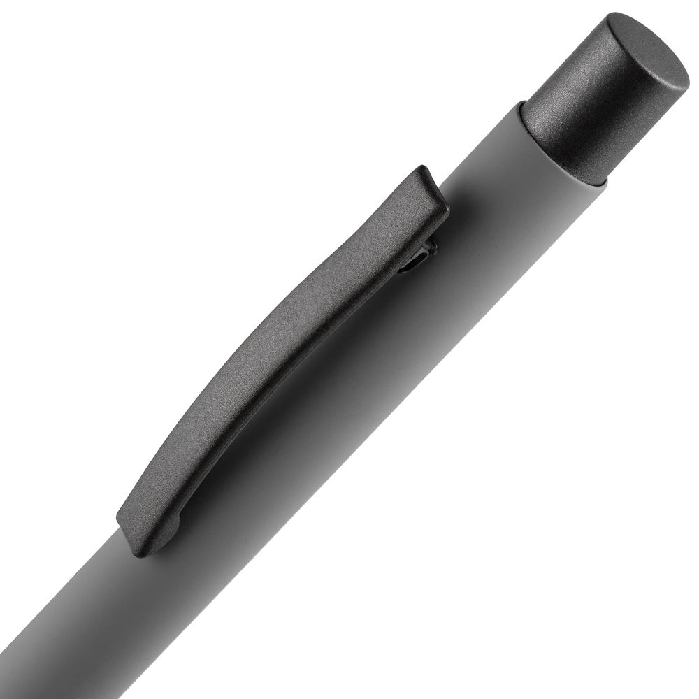 Ручка шариковая Atento Soft Touch, серая_2