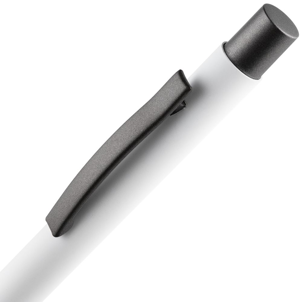 Ручка шариковая Atento Soft Touch, белая_2