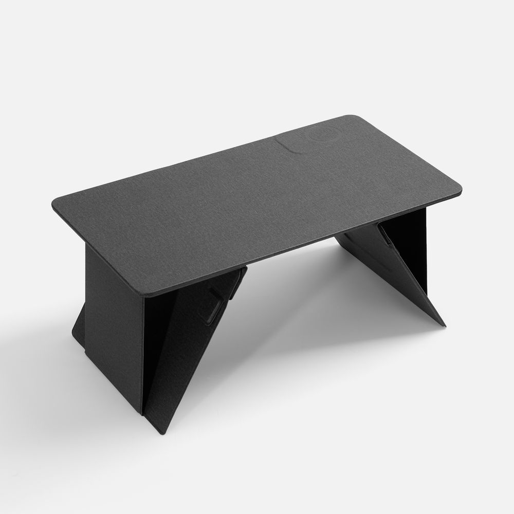 Складной стол для ноутбука с беспроводной зарядкой Kickstand Table, серый_0