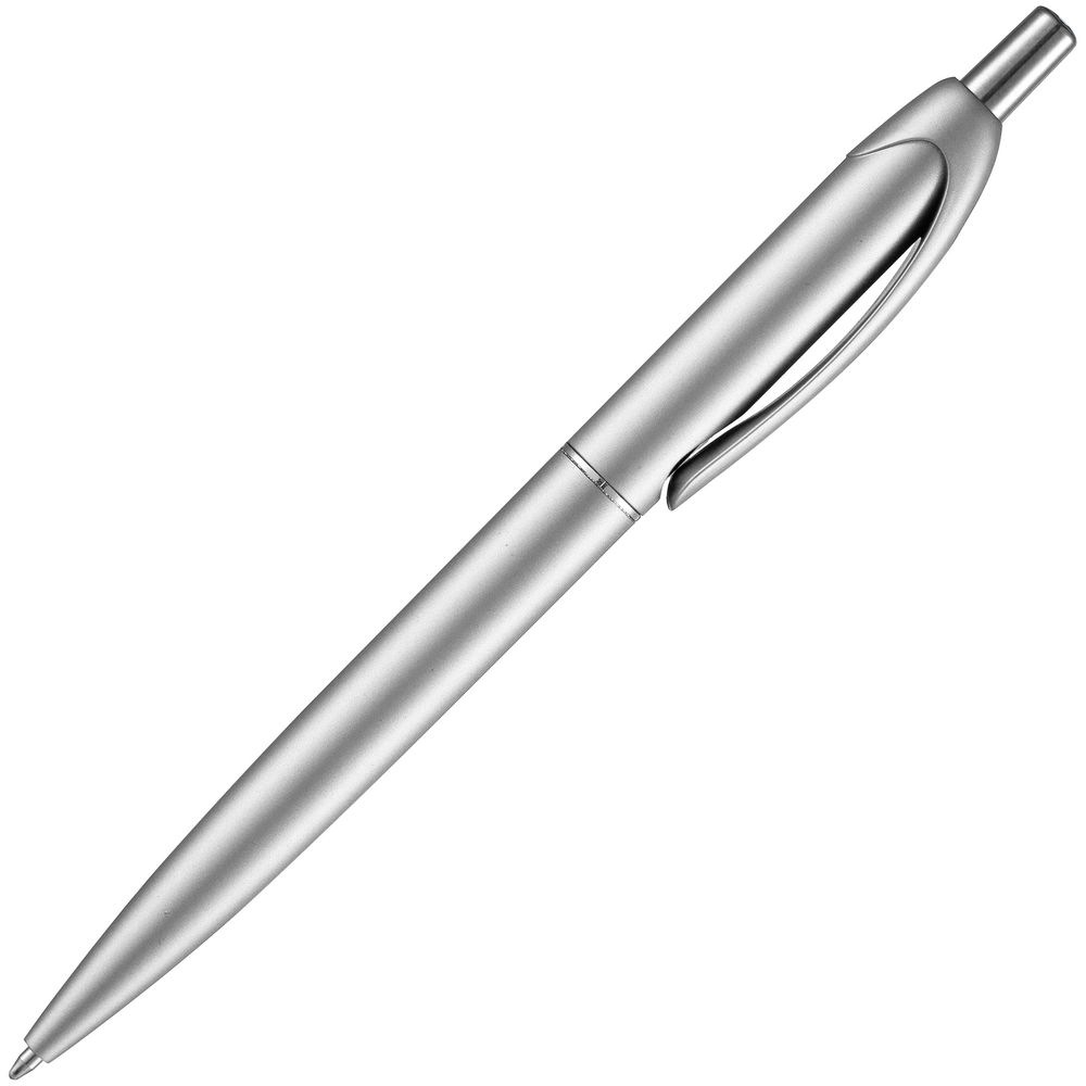 Ручка шариковая Bright Spark, серебристая_1
