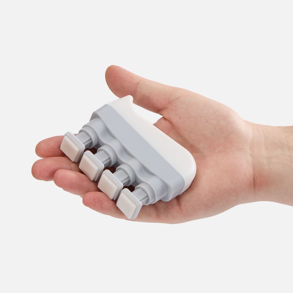 Эспандер кистевой FingerTap, серый с белым_3