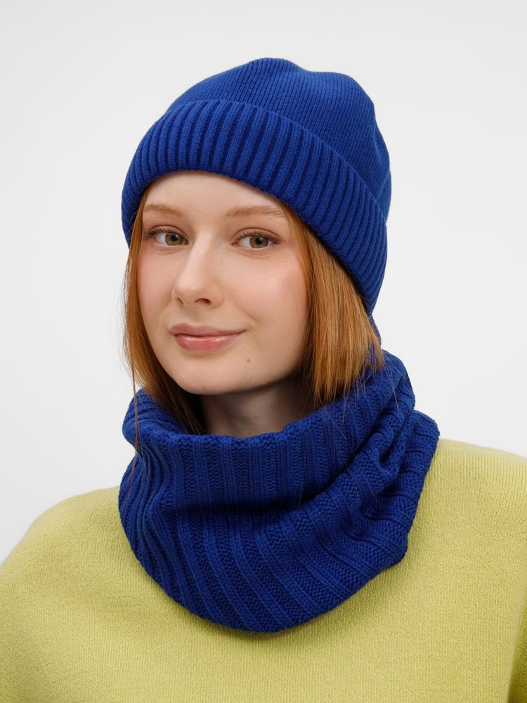 Шапка ComFleece, темно-синяя (кобальт)_4