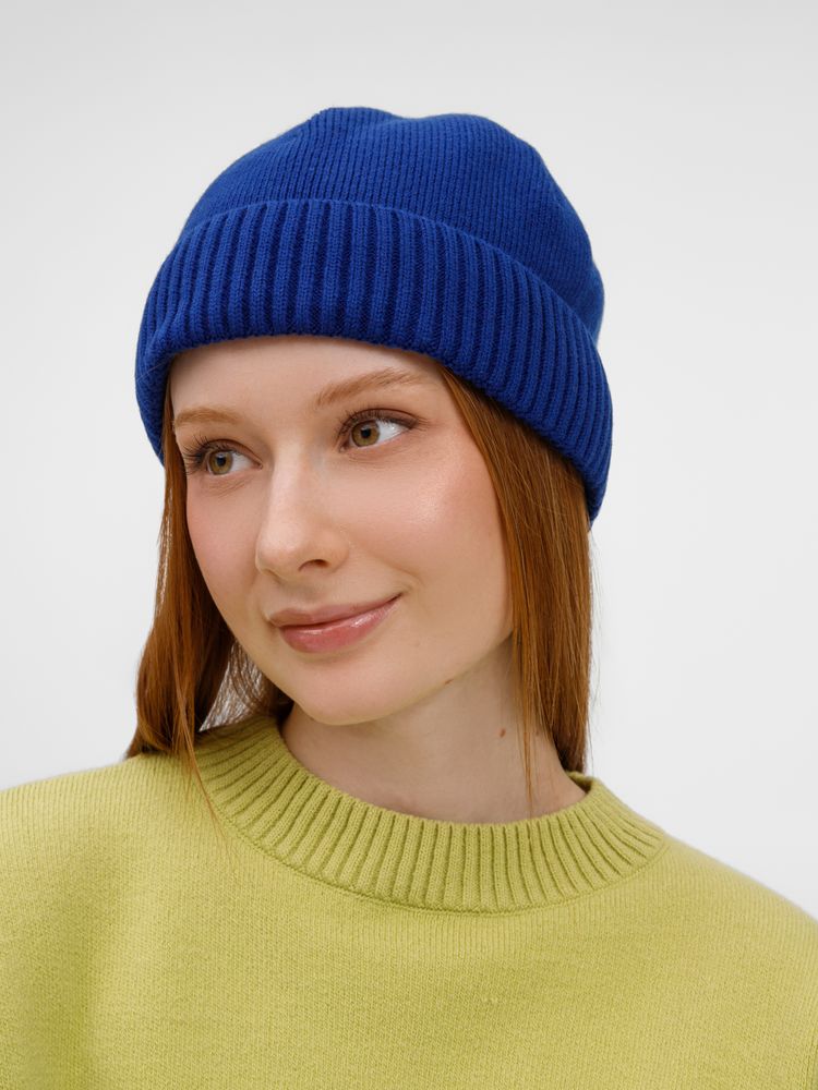 Шапка ComFleece, темно-синяя (кобальт)_3