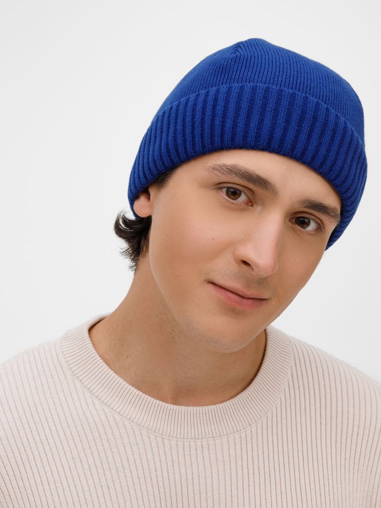 Шапка ComFleece, темно-синяя (кобальт)_2