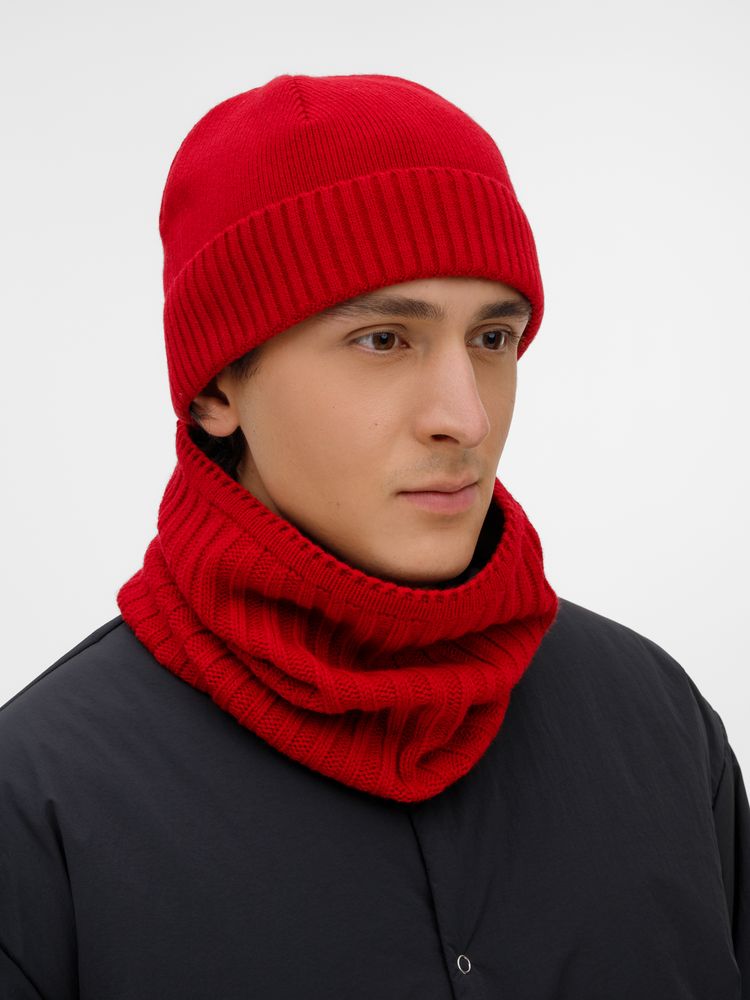 Шапка ComFleece, красная_5