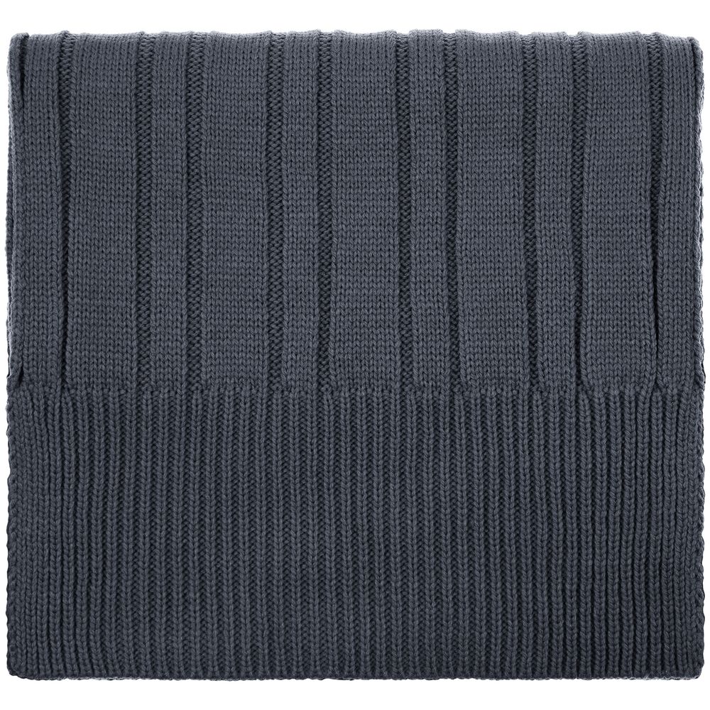 Шарф Knit Beat, серый (графит)_0