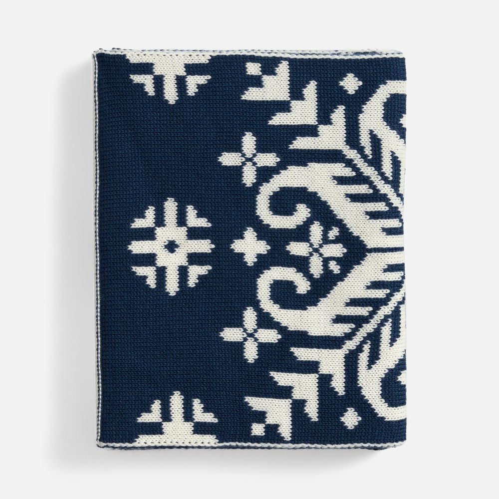Шарф Wintertude L, синий с белым_1