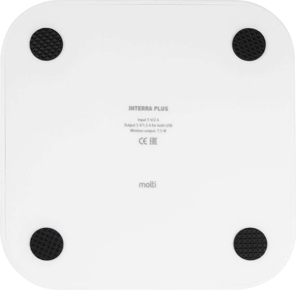 Беспроводное зарядное устройство Interra Plus, белое_4