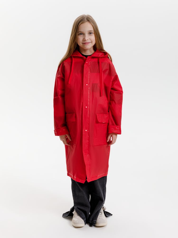 Дождевик детский RainDrop Kids, красный_6