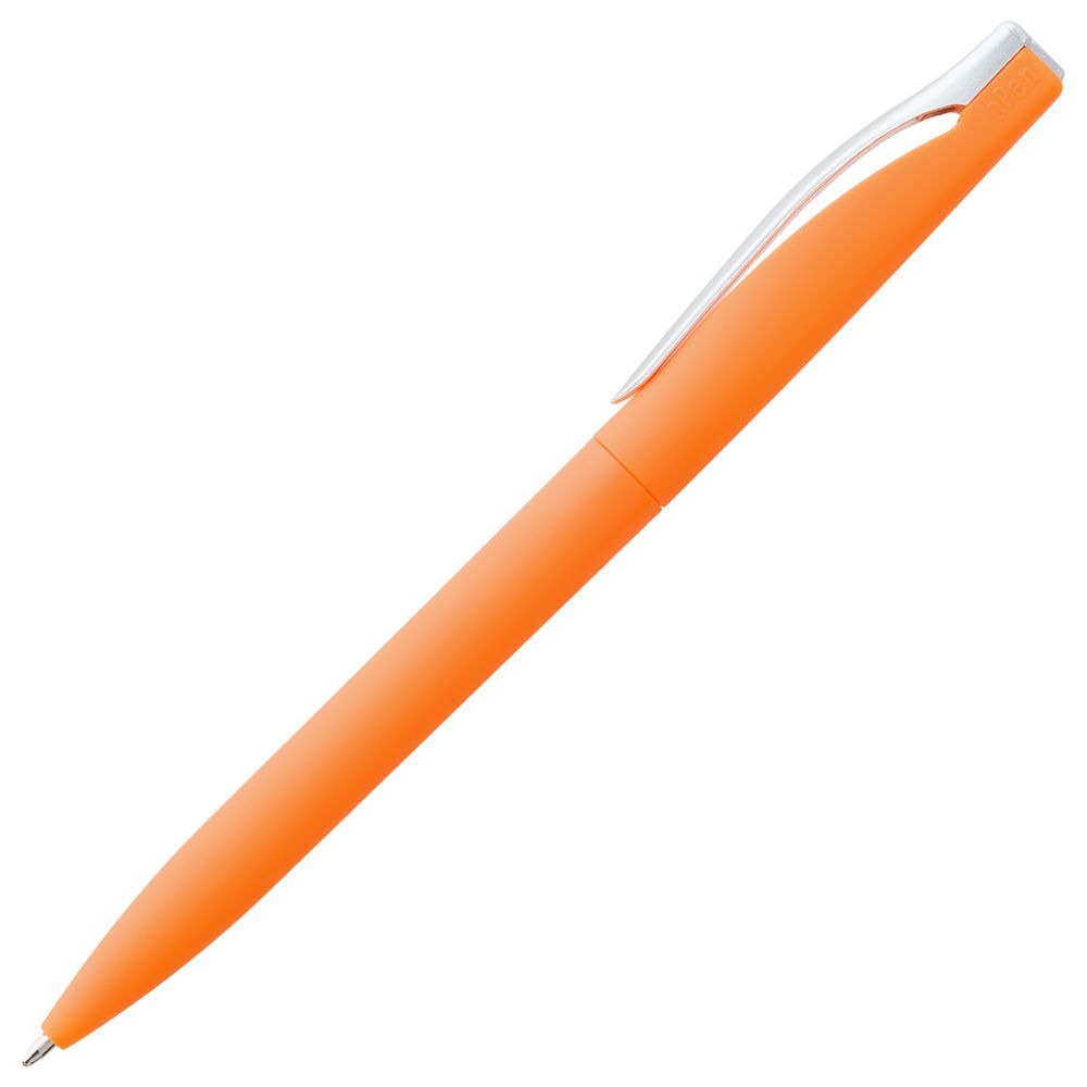 Ручка шариковая Pin Soft Touch, оранжевая_3
