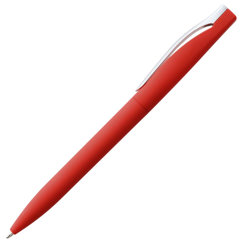 Ручка шариковая Pin Soft Touch, красная_3