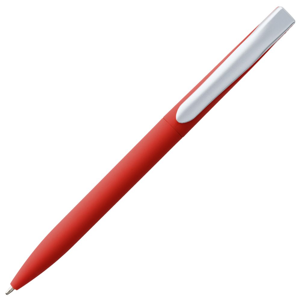 Ручка шариковая Pin Soft Touch, красная_0