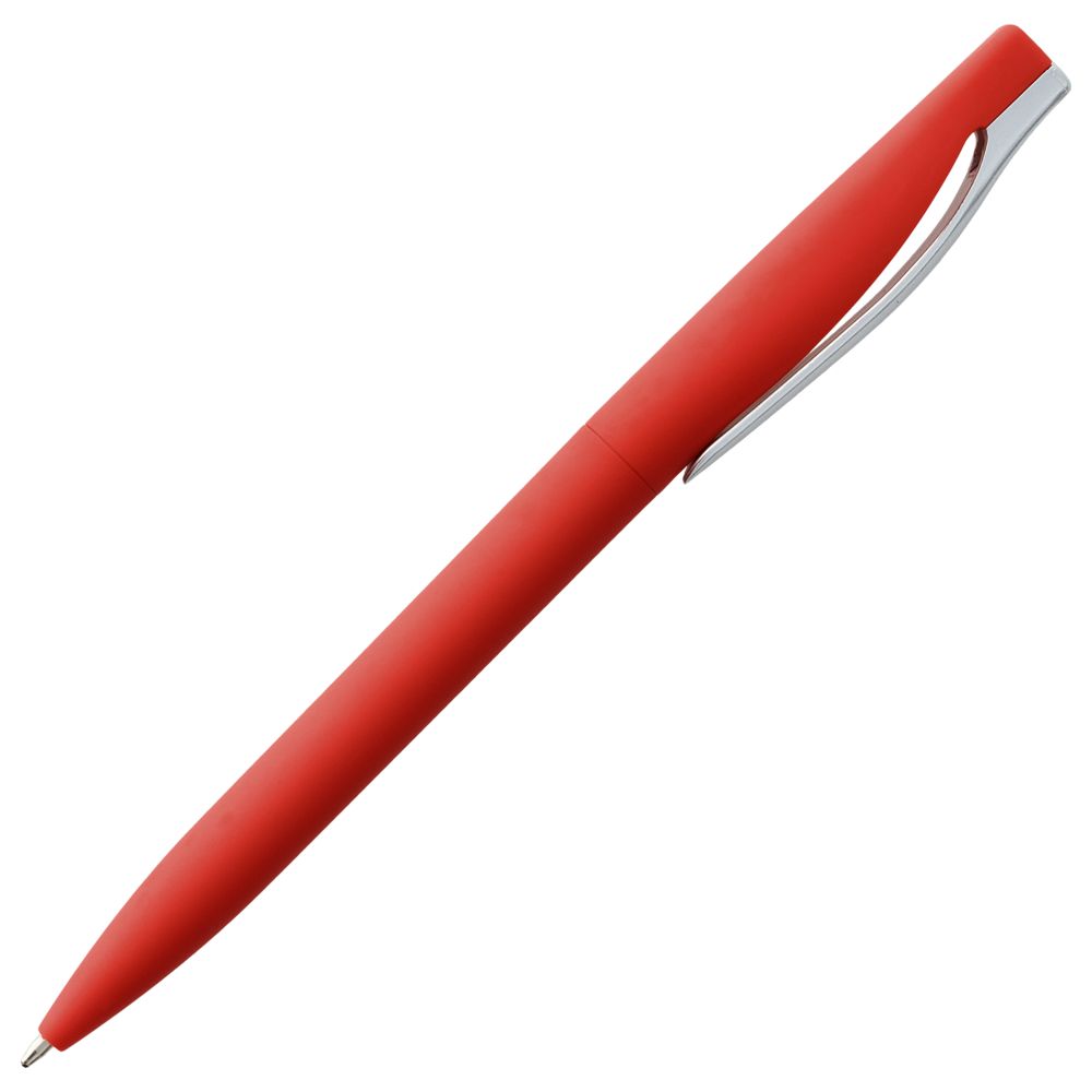 Ручка шариковая Pin Soft Touch, красная_1