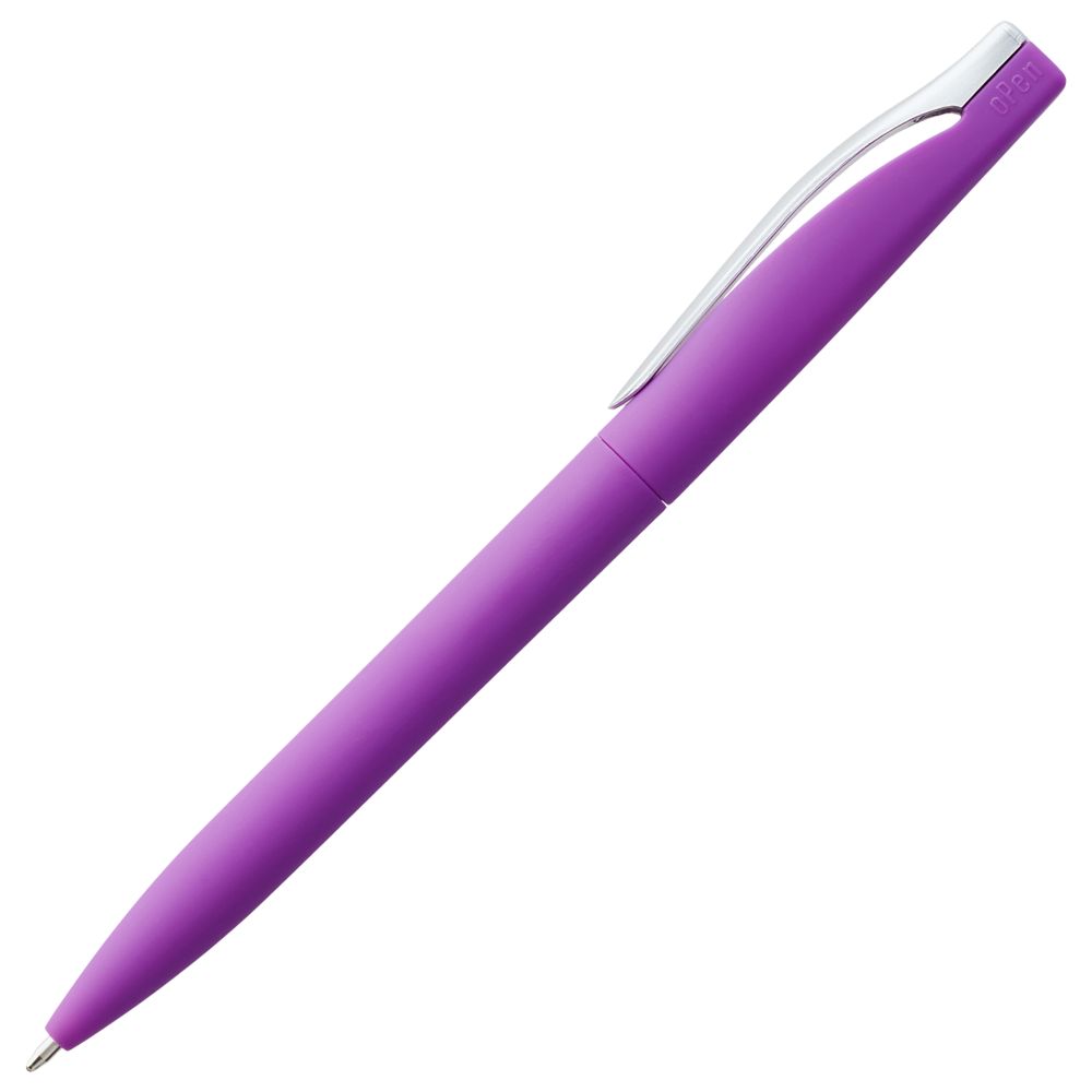 Ручка шариковая Pin Soft Touch, фиолетовая_3