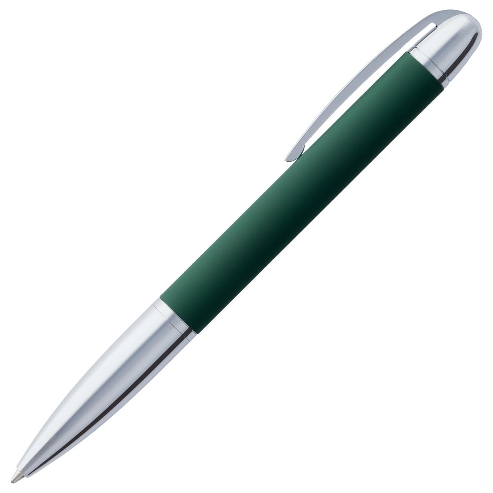 Ручка шариковая Arc Soft Touch, зеленая_0